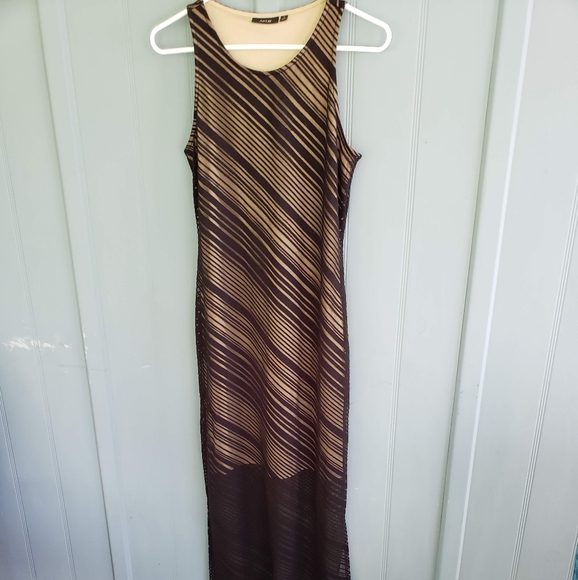 Apt 9 Maxi Dress w/ Sheer bottom - Picture 3 of 8